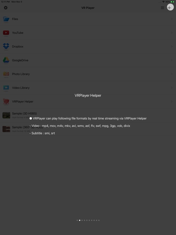 VRPlayer : 2D & 3D & 360° Video Player for VR screenshot