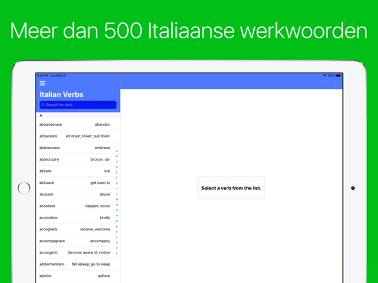 Italiaanse Werkwoorden (Plus) - App voor iPhone, iPad en iPod touch ...