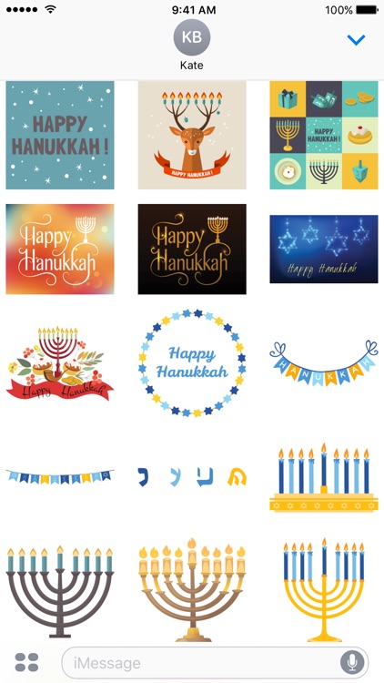 Happy Hanukkah Stickers