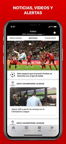 Captura de Pantalla 3 ESPN: Deportes en vivo iphone
