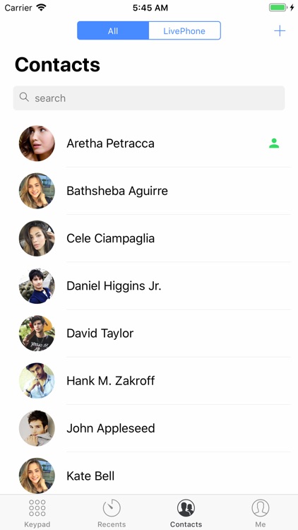 LivePhone Calling App