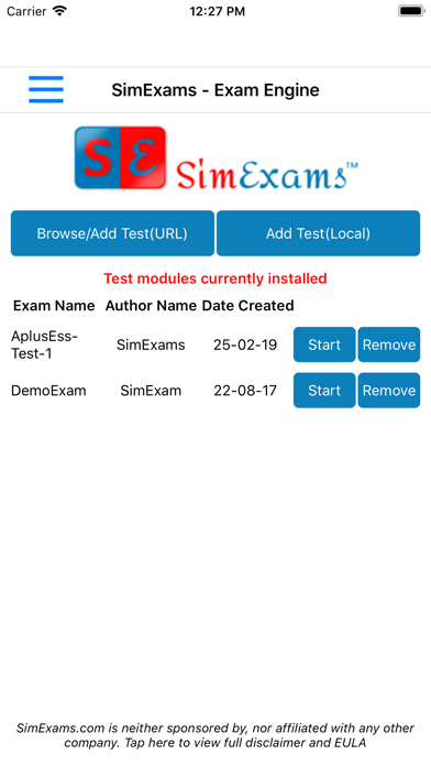 How to cancel & delete SimExam Exam Engine from iphone & ipad 1