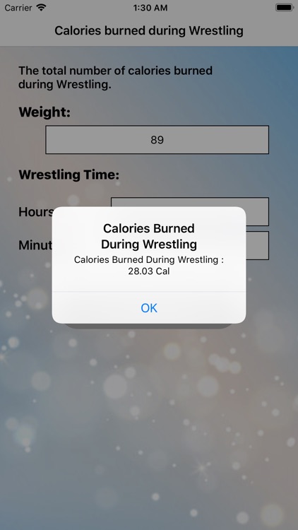 Calories for Wrestling screenshot-3
