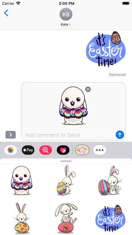 Easter Rabbit Pascha Stickers