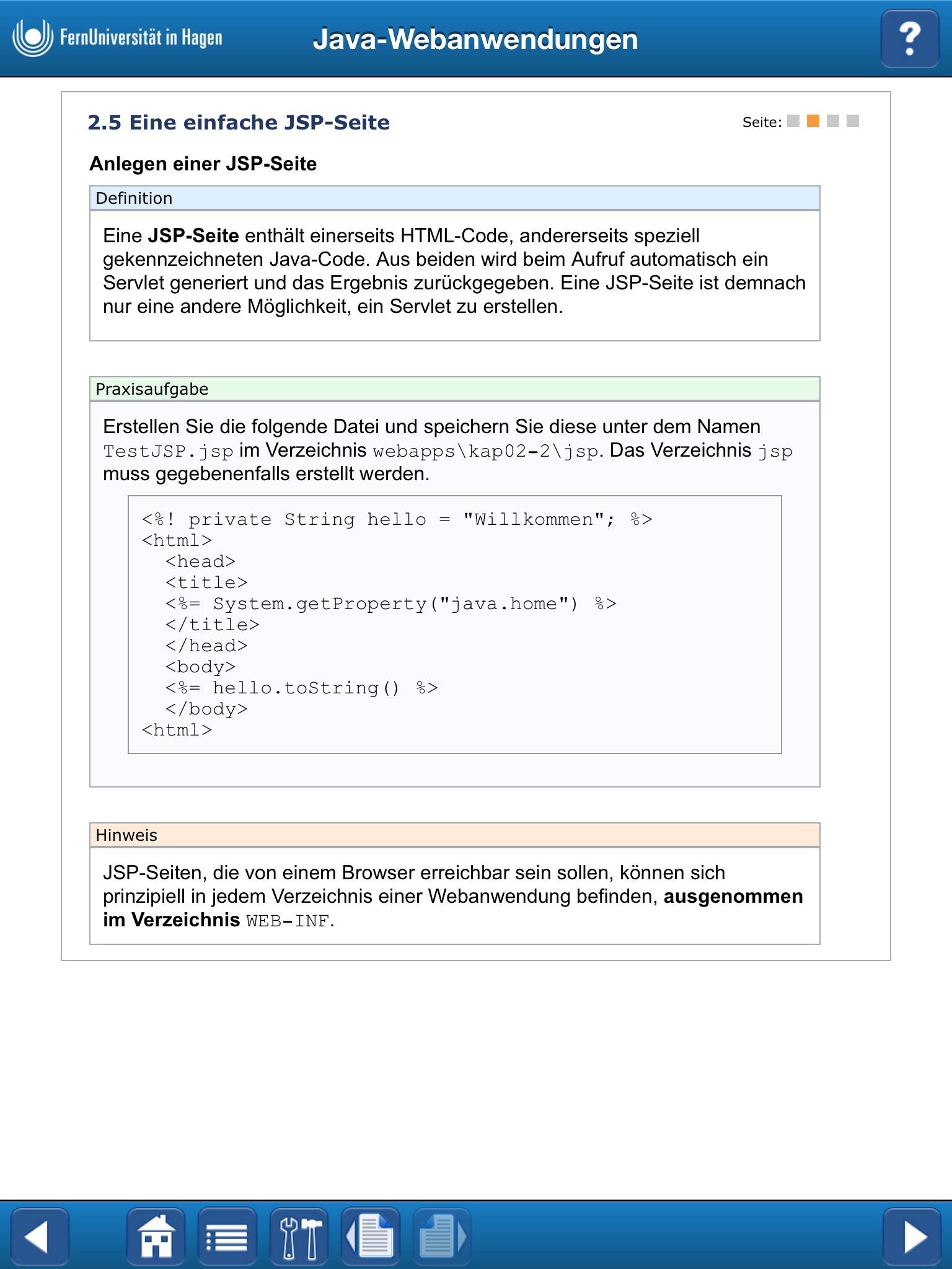Java-Webanwendungen screenshot 2