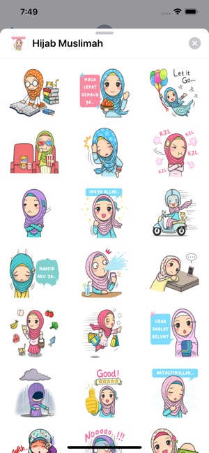 Hijab Muslimah Sticker(圖3)-速報App