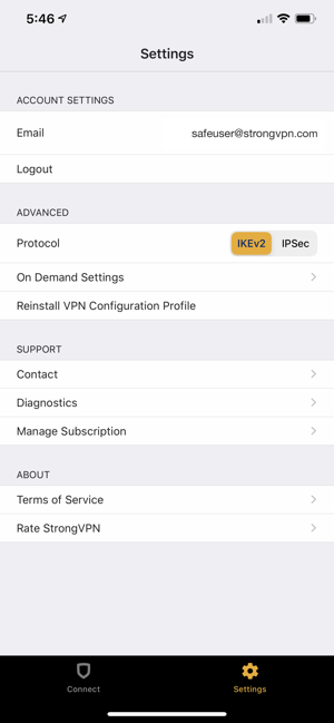 ‎StrongVPN — The Strongest VPN Screenshot