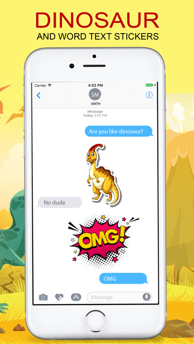 Dinosaur & Text Sticker Emojis screenshot 4