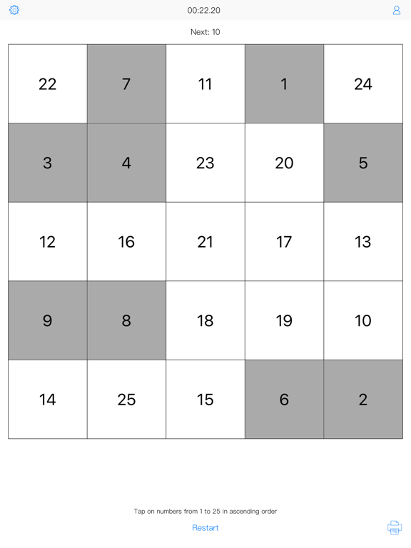 Schulte table - fast reading. | App Price Drops