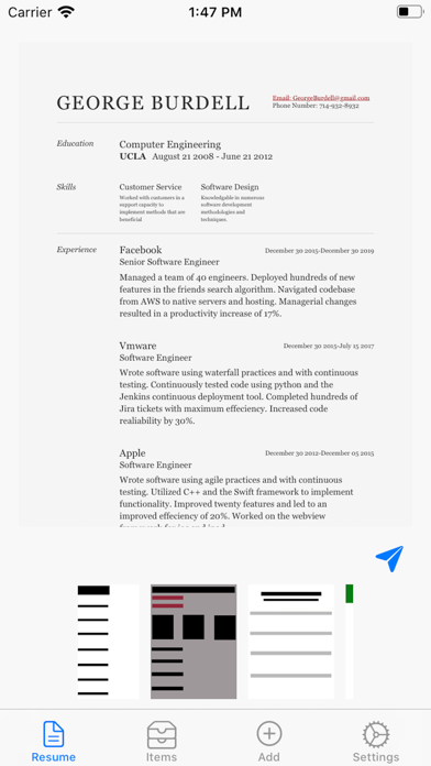 Resume Writer(Basic) screenshot 2