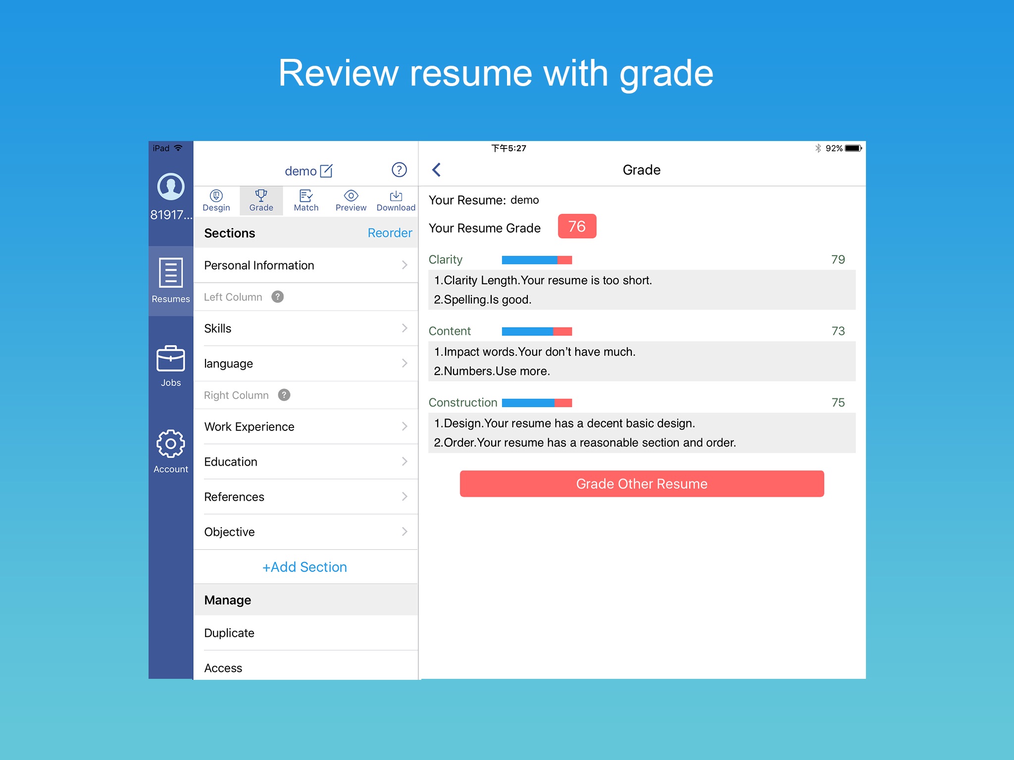 Resume Builder with PDF maker screenshot 3