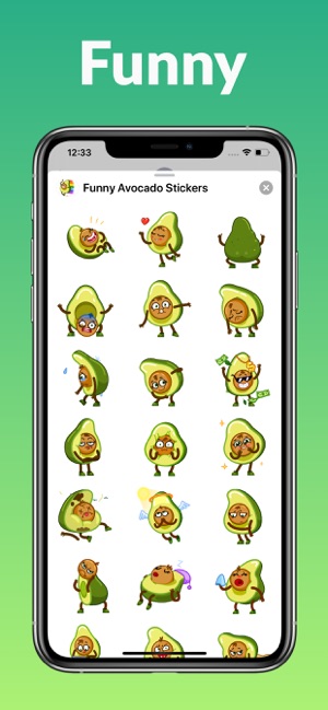 Funny Avocado Animated Sticker(圖4)-速報App