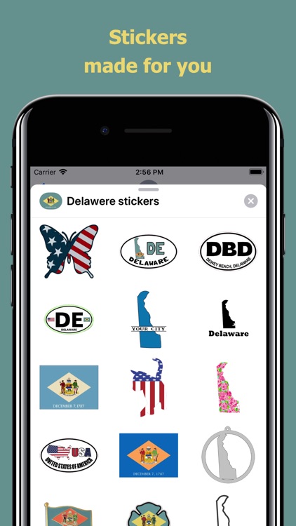 Delaware emojis - USA stickers