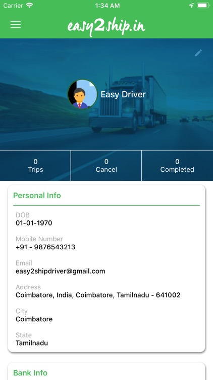 Easy2Ship Driver