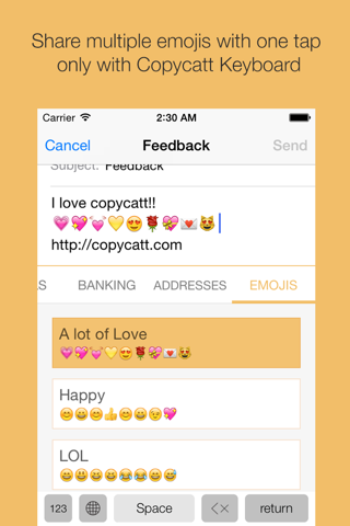 Copycatt - Auto Paste Keyboard screenshot 2