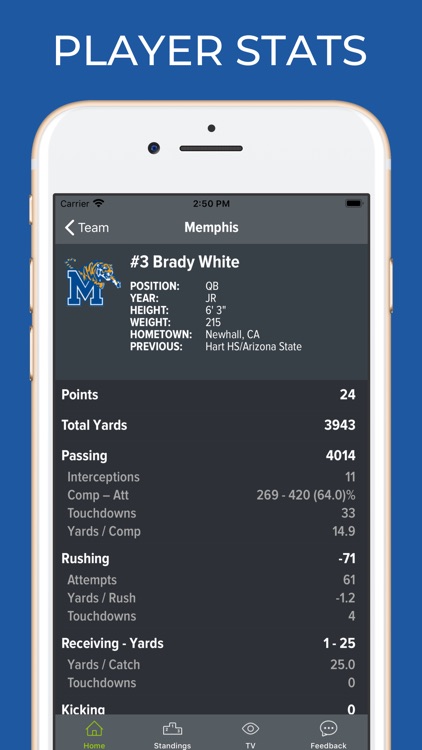 Memphis Football Schedules screenshot-3