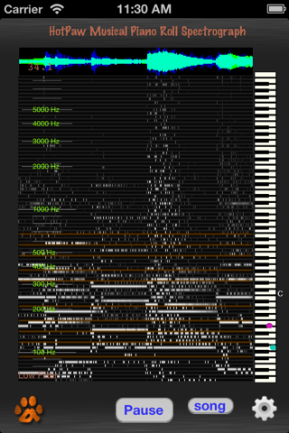 Music Spectrograph - náhled