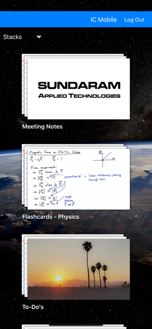 Index Cards App