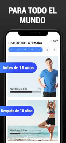 Screenshot 1 Ejercicio y dieta para jóvenes iphone
