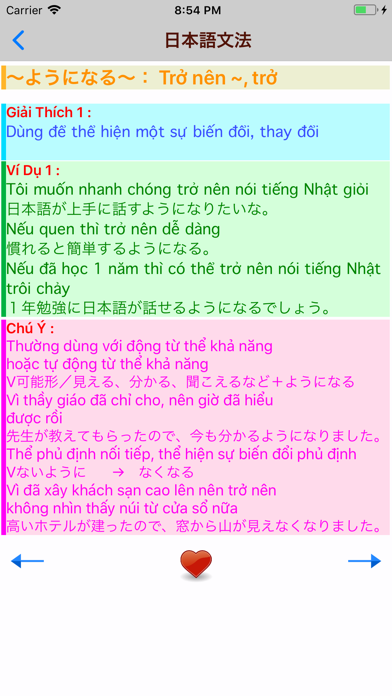 Ngữ pháp tiếng nhật N5 - N1 screenshot 3