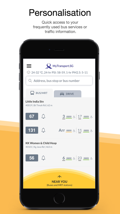 MyTransport.SG screenshot 2