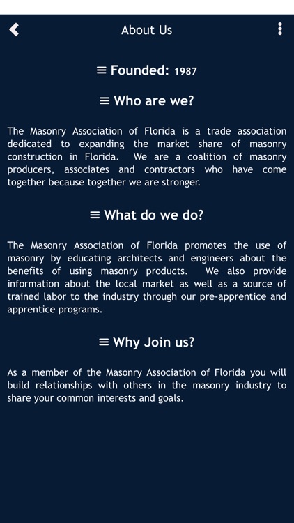 Masonry Association of FL screenshot-3