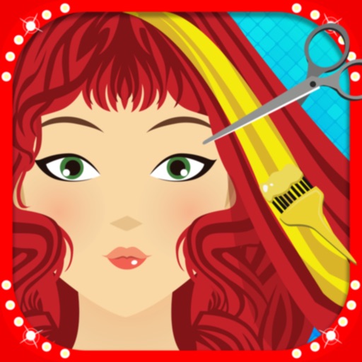 Hair Color Girls Style Salon Icon