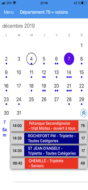 Pétanque Calendriers Concours(圖6)-速報App