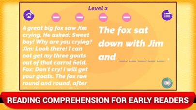 Reading Comprehension Fun Game screenshot 2