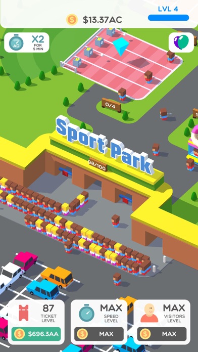 Idle Sport Park Tycoon screenshot 1