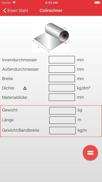 EisenStahl Calculator