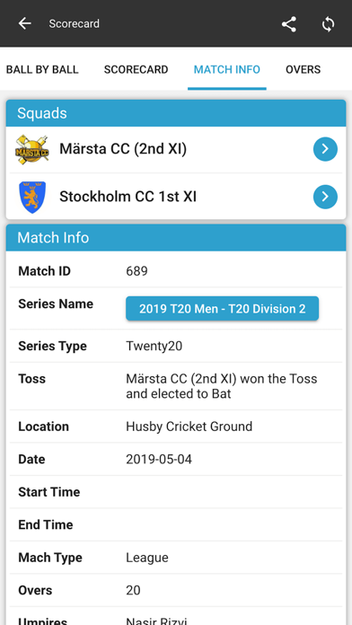 SCF(Svenska Cricketförbundet) screenshot 4