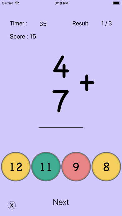 Math Flash Cards - Addition screenshot 2