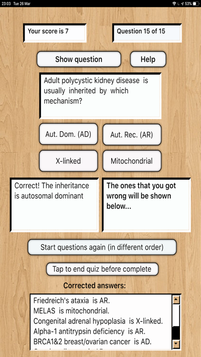 Genetics Inheritance Quiz B screenshot 3