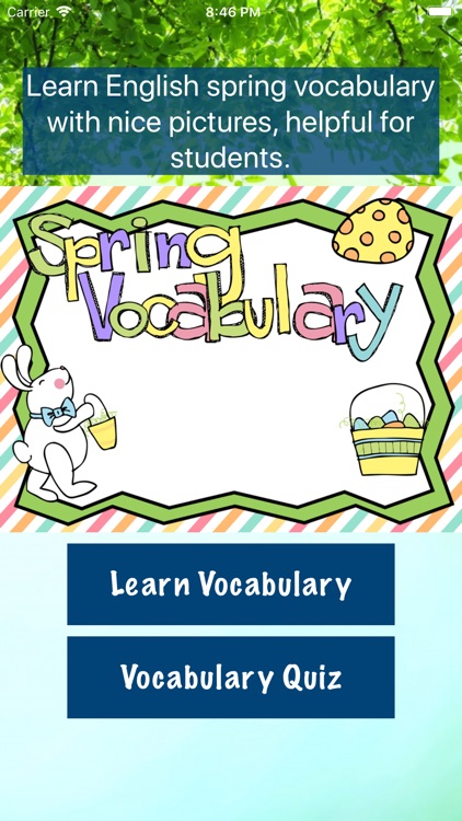 Spring vocabulary in English screenshot-4