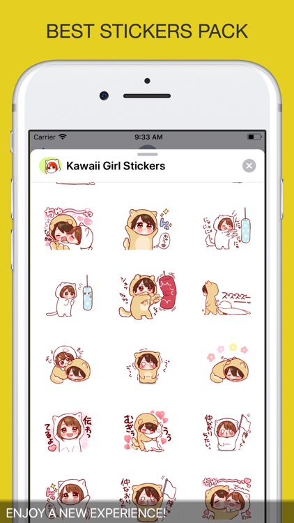 Kawaii Girl Sticker screenshot-3