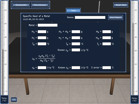 PP+ Specific Heat of a Metal screenshot 3