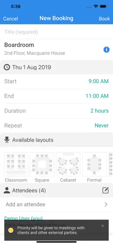 Screenshot 4 Matrix Booking iphone