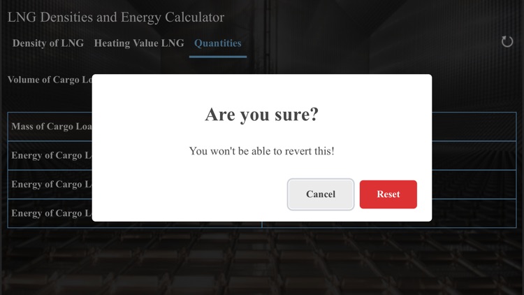 LNG Densities and Energy calc screenshot-4