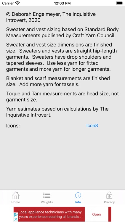 Knitting Yarn Calc screenshot-7