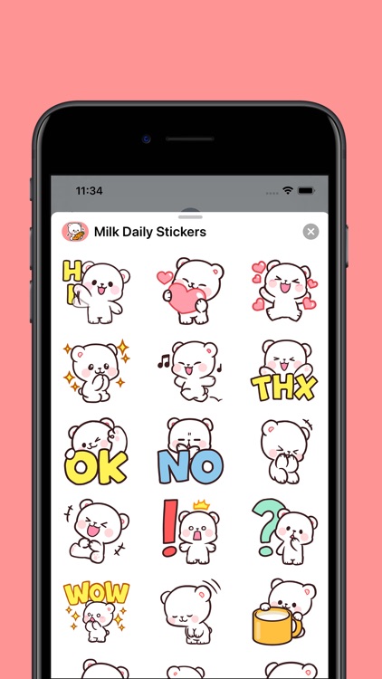 Everyday Milk Mocha Stickers by Gigih Hartanto