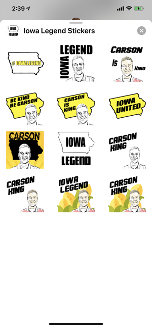 Iowa Legend Stickers