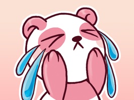 Have some pink pandies iMessage stickers to brighten up your messaging