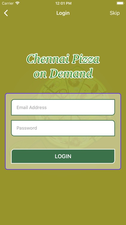 Chennai Pizza on Demand