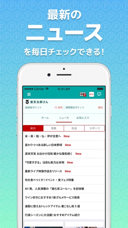 楽天スーパーポイントスクリーン