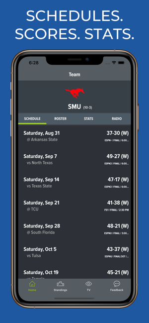 SMU Football Schedules(圖1)-速報App