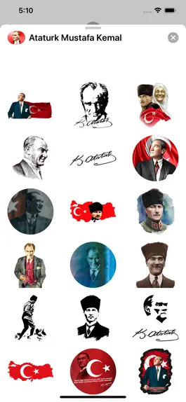 Game screenshot Ataturk Mustafa Kemal Stickers hack