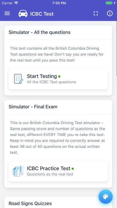 British Columbia Driving Test screenshot 3