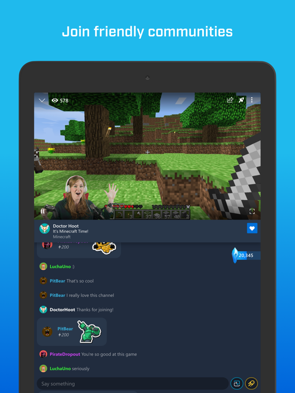 iPad Image of Mixer - Interactive Streaming