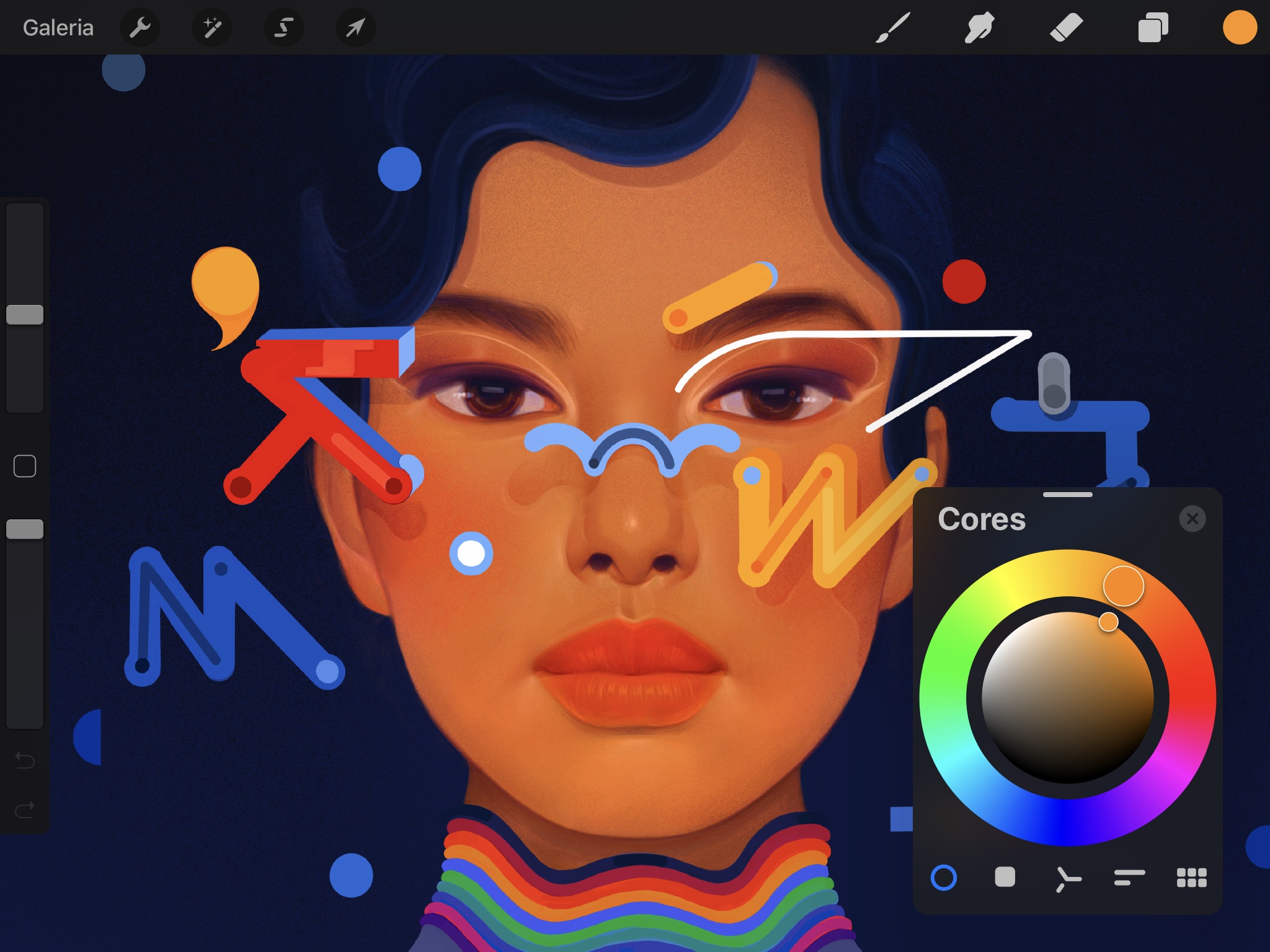 Screenshot do app Procreate